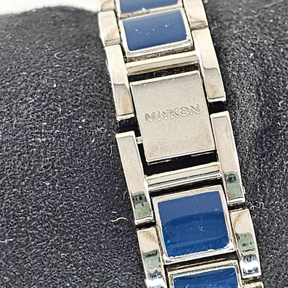 Miykon Ladies Watch Blue Silver Rhinestones J4493 - Picture 6 of 9